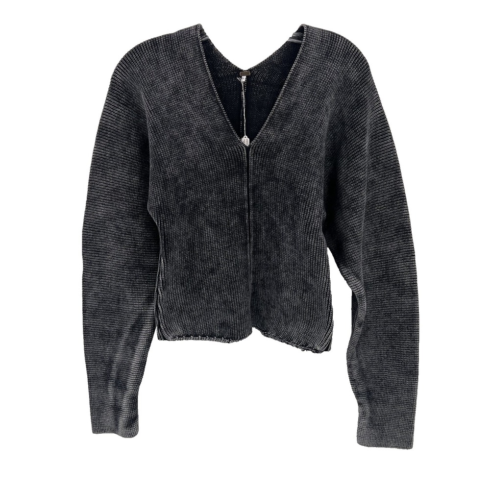 YOUNG FABULOUS & BROKE Women's Sz M NWT Mineral Wash Stephen V-Neck Sweater $172